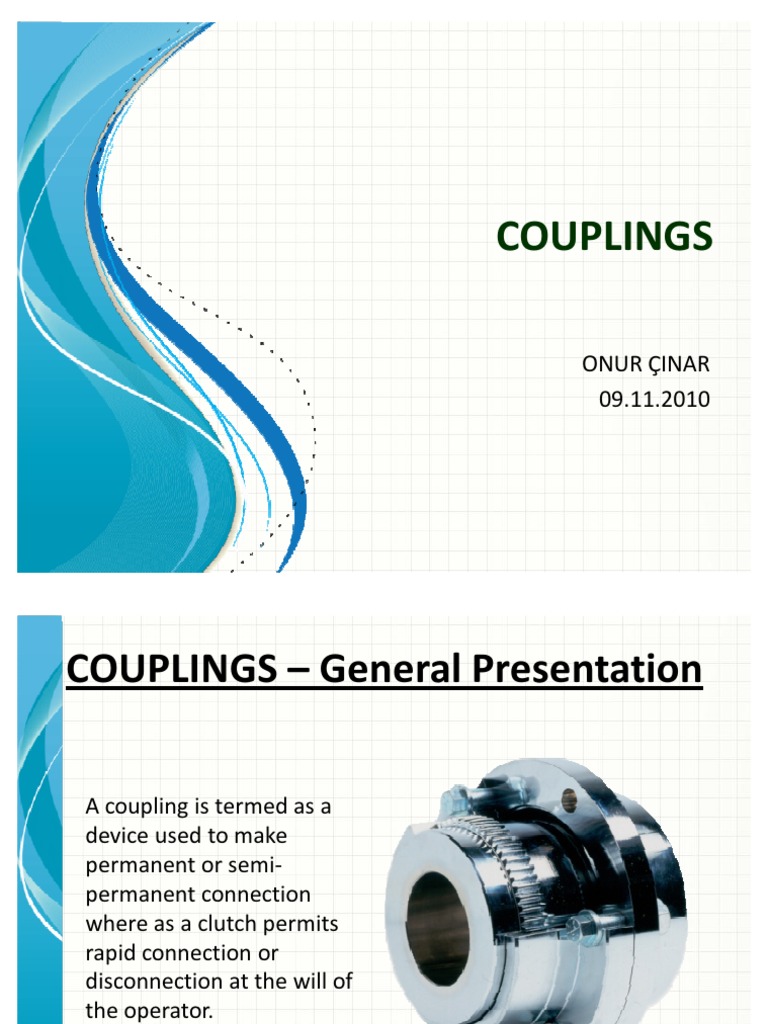 Couplings Pdf Mechanical Engineering Manufactured Goods