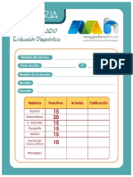 Evaluación Diagnóstica Primaria 6