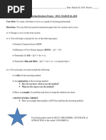 Project - 1 Brochure Factoring Polynomials