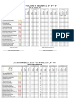 Lista de Puntualidad y Asistencia 2018-2019