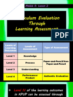 Module 5: Lesson 2 Curriculum Evaluation