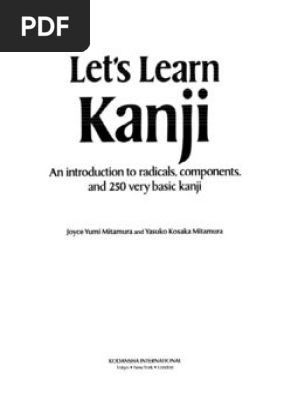 Let S Learn Kanji Pdf