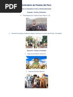 Calendario Regional Piura 2026 | PDF | Fiestas cristianas y días santos ...