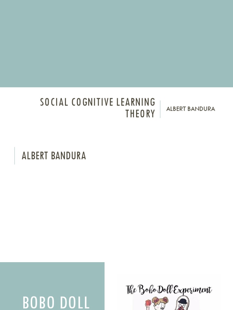 Social Cognitive Learning Theory by Alfred Bandura | PDF