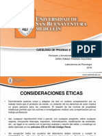 Catalogo de Pruebas 2016