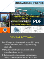 Gambar - Teknik - M-3 Potongan Dan Proyeksi PDF