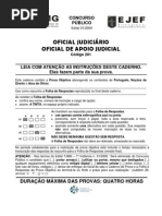 Prova Objetiva- 201 - Oficial de Apoio Judicial