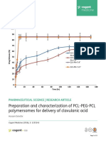 Preparation and Characterization of PCL PEG PCL Polymersomes For Delivery of Clavulanic Acid