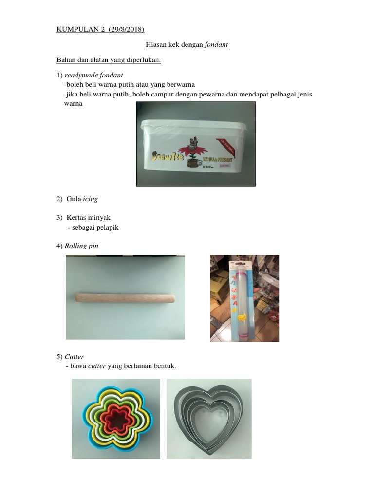 Hiasan Kek Dengan Fondant  PDF