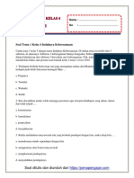 Soal Tematik Kelas 4 Semester 1 Revisi PDF