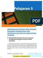 Pelajaran 5 Mengenal Konsep Penyusunan Program Peningkatan Dan Mengevaluasi Derajat Kebugaran Jasmani PDF