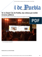 Se Va Smart City de Puebla, Tras Criticas Por Recibir Recursos Públicos - El Sol de Puebla