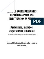 Ejemplo Sobre Pregustas Específicas para Una Investigación en Música