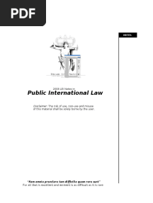Public International Law Reviewer Isagani Cruz PDF