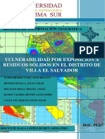 Vulnerabilidad Por Exposición A Residuos Sólidos