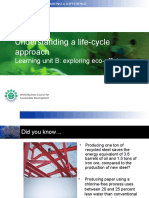 Understanding A Life-Cycle Approach: Learning Unit B: Exploring Eco-Efficiency