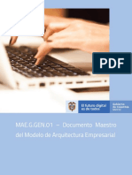 Documento Maestro Del Modelo de La Arquitectura Empresarial