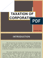 TAXATION OF CORPORATIONS