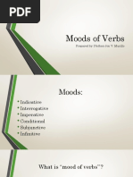 Moods of verb