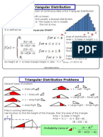 Triangular Distribution: Properties, Problems and Solutions