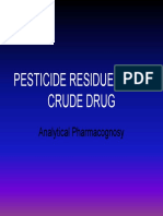 Pesticide Residue in Crude Drug STD