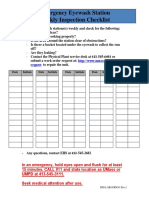 Eye Wash Test Sheet PDF
