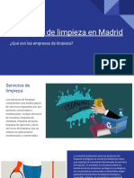 Empresas de Limpieza en Madrid