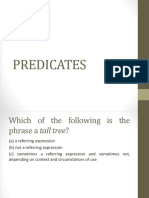 Predicates