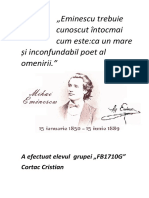 Discurs Mihai Eminescu-2