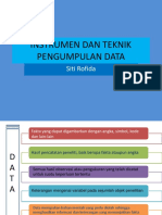 Instrumen Dan Teknik Pengumpulan Data