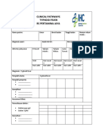 Clinical Pathways Typhoid Fever