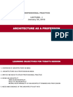1 Architecture As A Profession
