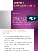 Mental and Emotional Health Powerpoint