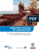 Reducing The Risk of Liquefaction Operational Guidance For Vessels That Carry Cargoes Which May Liquefy