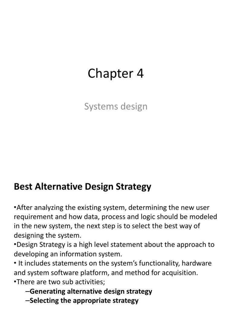 Chapter 4 - Software Design | PDF | Input/Output | System
