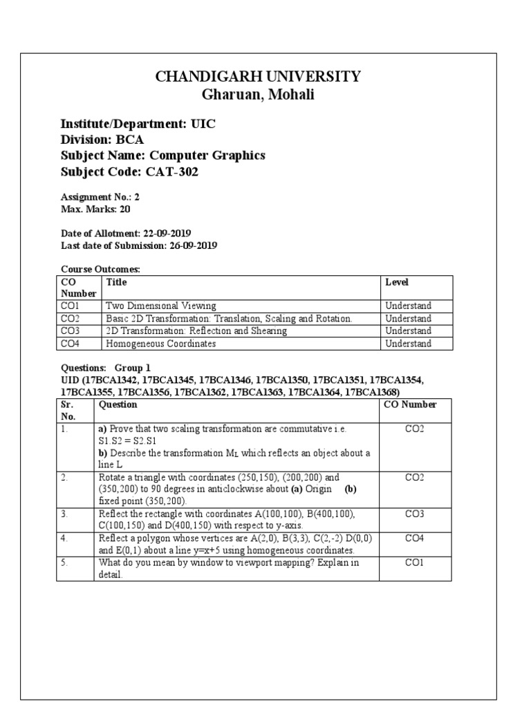 61929 | PDF | Cartesian Coordinate System | Rotation