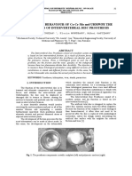 TRIBOLOGICAL BEHAVIOUR OF Co-Cr-Mo and UHMWPE THE PDF