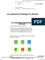 Les Systèmes D'éclairage Du Véhicule