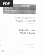 Statistics David Rubin Solutions PDF | PDF