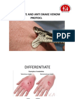 Snake Bite and Anti Snake Venam Protocol