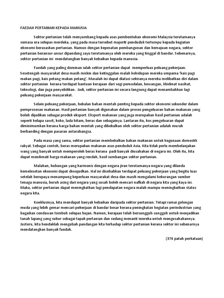 Karangan Kemajuan Teknologi Dalam Pembangunan Negara