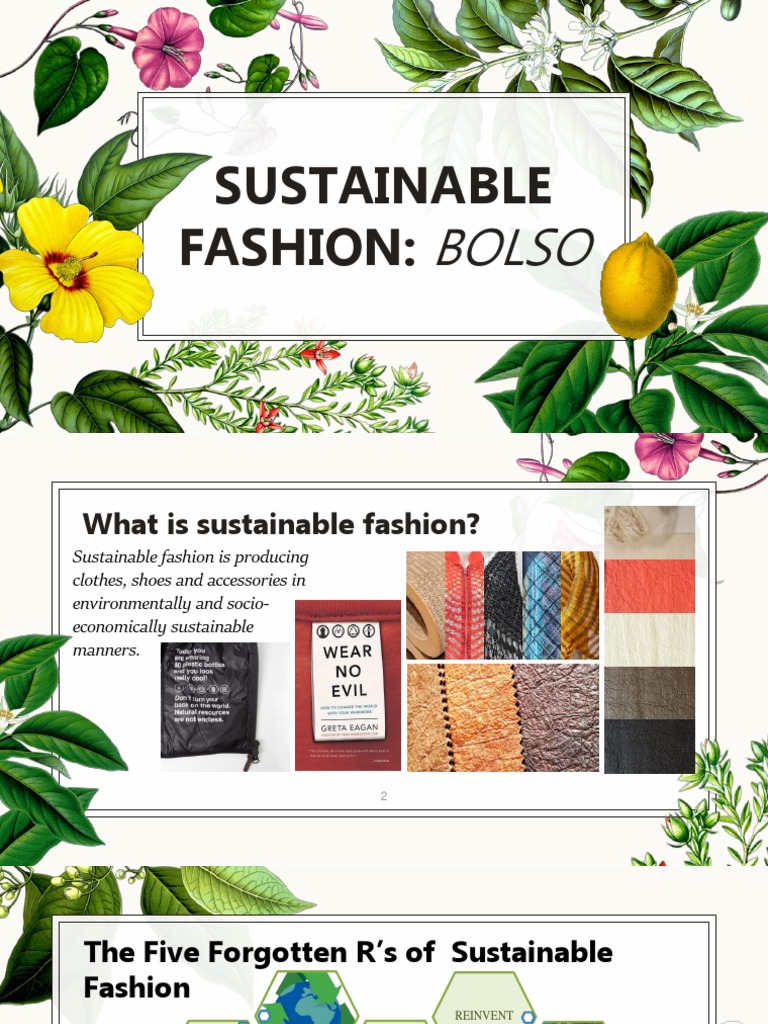 Sustainable Fashion | PDF | Economy And The Environment | Textiles