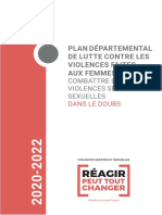 Plan Départemental Pour La Lutte Contre Les Violences Faites Aux Femmes - Doubs