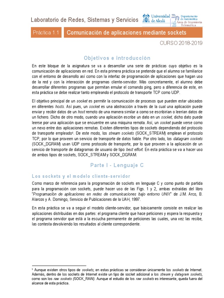 Practical Sockets Practice C and Python | PDF | Zócalo de red | Python ...