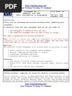 Cs201 Assignment Solution