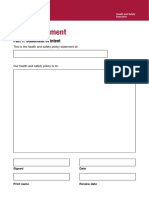 Policy Statement Template