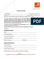 GTB Guarantor Form