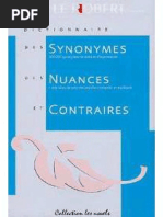 dictionnaire des synonymes nuances et contraires le robert r pdf dictionnaire langue francaise