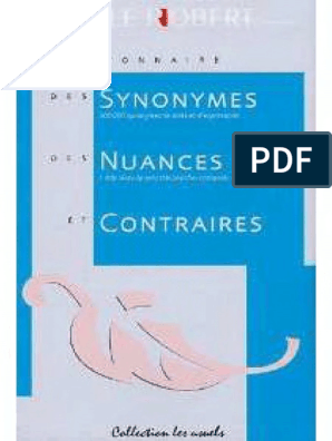 Dictionnaire des synonymes nuances et contraires pdf sr associate salary in cognizant