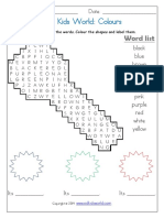 Colours Wordsearch PDF